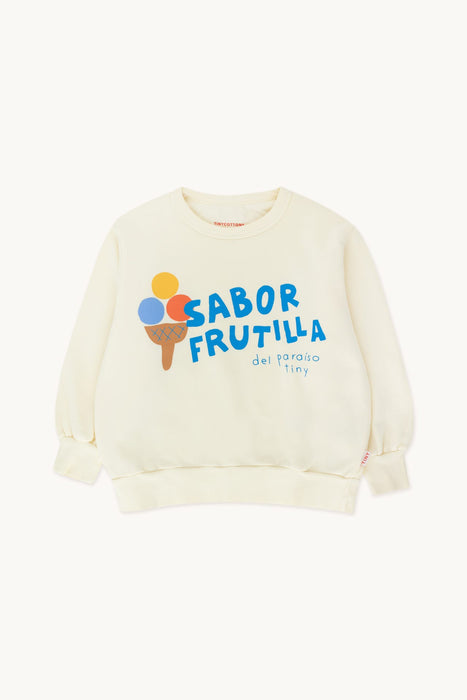 TINYCOTTONS - Sweatshirt SABOR FRUTILLA, pastel yellow