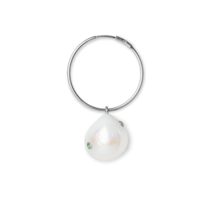 Jane Kønig - Baroque Pearl Earring, sterling silver